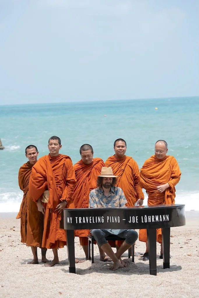 Private concert for monks, Than Sadet, Thailand