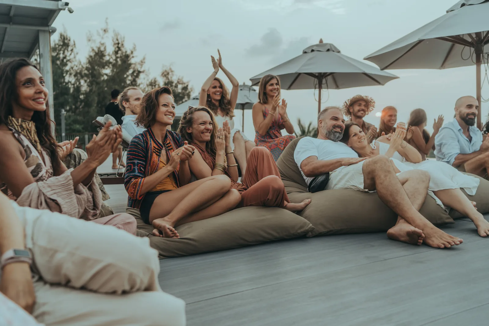 Guests at a private concert evening